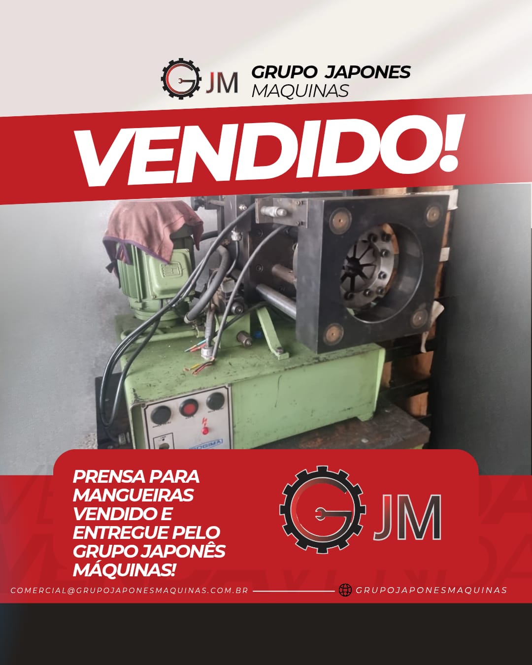 Prensa para Mangueiras Hidráulicas